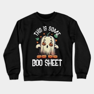 This Is Some Boo Sheet, Funny Dinosaure Halloween Party,Happy Halloween Day,Funny Spooky Vibes, Funny Pumpkin Gift Crewneck Sweatshirt